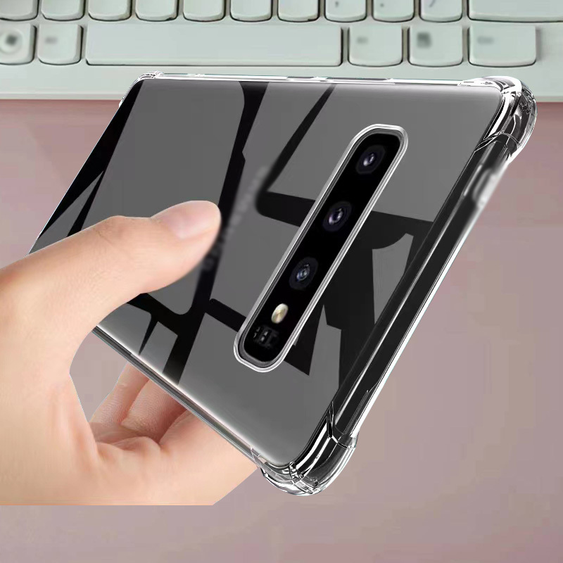 Phone Case - Transparent Silicone Cases For Galaxy S10 S10e S10lite S10+ Sm-g975f/ds Sm-g770f/ds Soft Phone Back Cover For S10e S10 S10 Lite Plus Sm-g970u Sm-g977b Sm-g973f/ds Thick Shell Capas