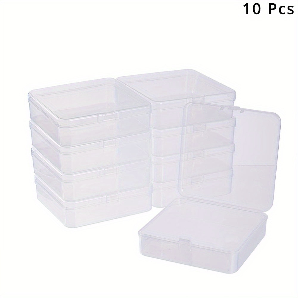 Plastic Transparent Square Box Clear Storage Case With - Temu