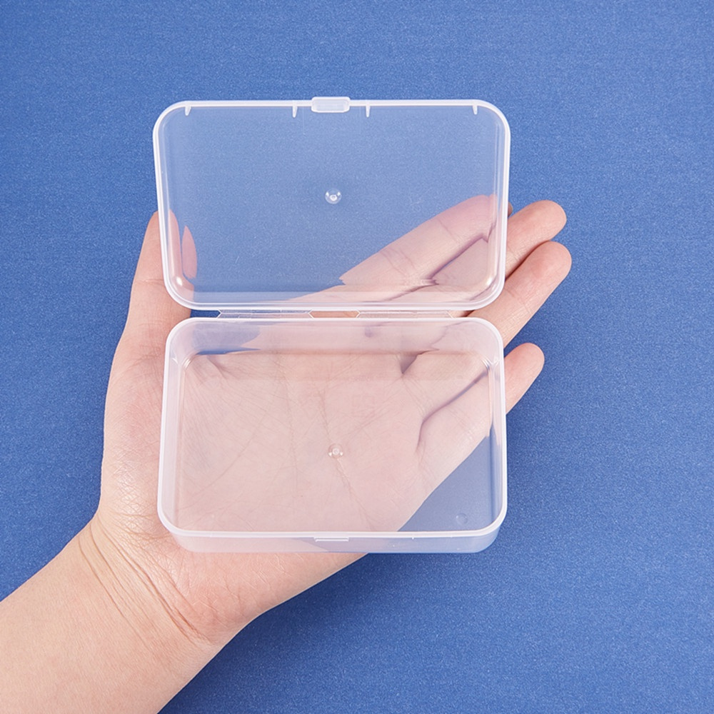 15 x 7.3 x 3.5 Clear Plastic Storage Bins with Dividers