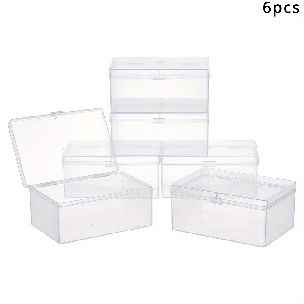 Mini Square Rectangle Clear Plastic Beads Storage Containers - Temu