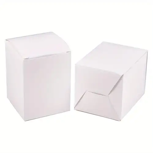 Cajas de regalo marrones, paquete de 10 unidades de 8 x 8 x 4 pulgadas,  caja de regalo grande de papel kraft con tapa a granel para regalo