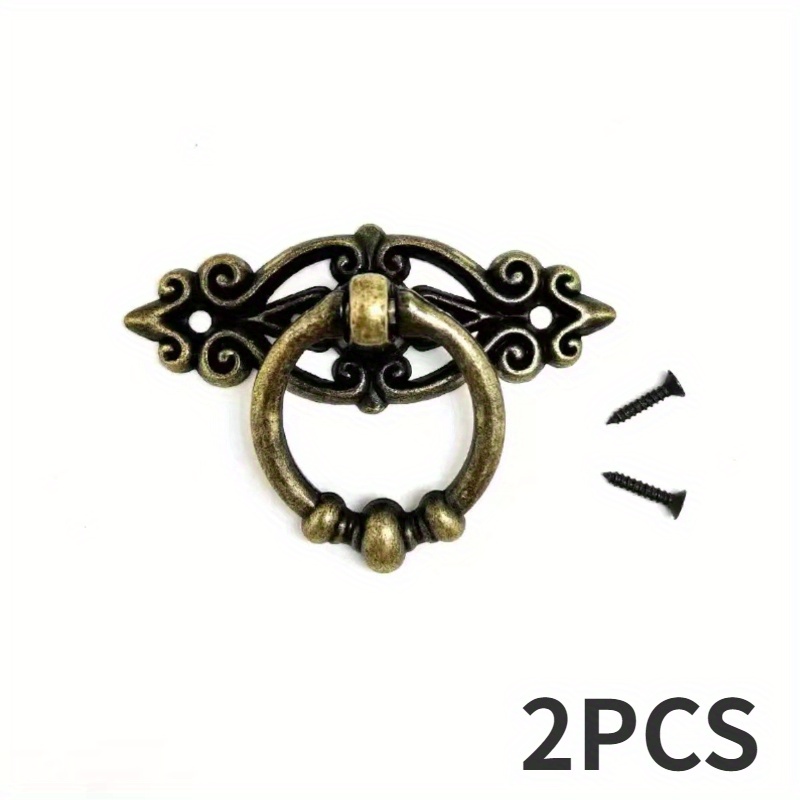 Image of Vintage Tone Cabinet Door Handles Made Of Retro, Suitable For Kitchen Drawers And Cupboards, Complete With Screws
