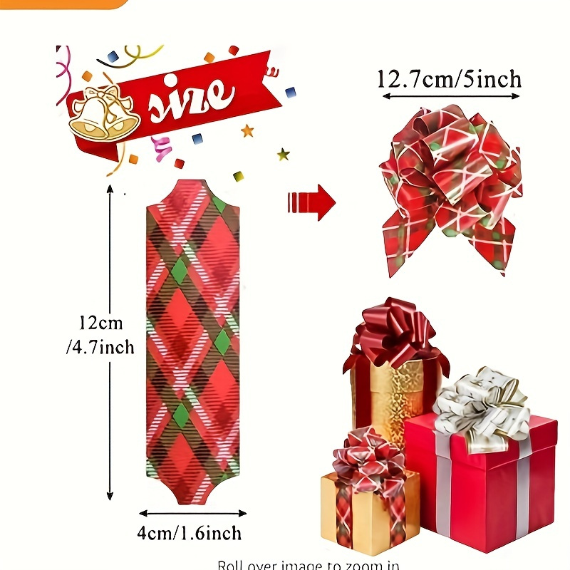 24Pcs Christmas Gift Wrap Ribbon