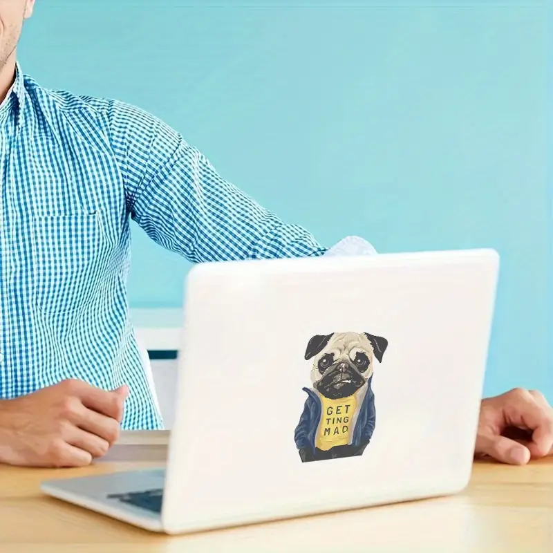 1pc Cooler Cartoon bild Hund Autoaufkleber Laptop - Temu Germany