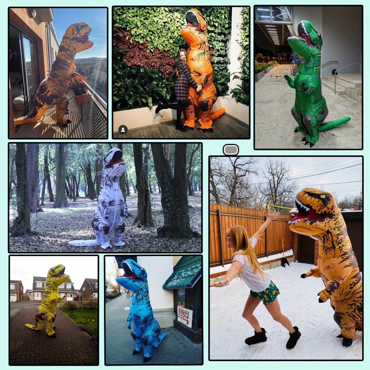 1pc Costume Gonfiabile Dinosauro Costumi Divertenti Aria - Temu Italy