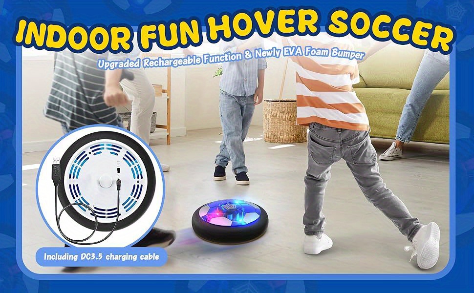 Boys Hover Soccer Toys Led Light Soccer Indoor Outdoor Air - Temu Canada