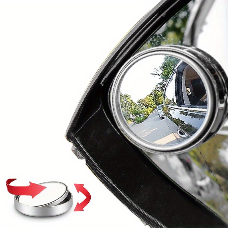 Miroir d'angle mort de voiture 360 rotatif grand Angle sans cadre