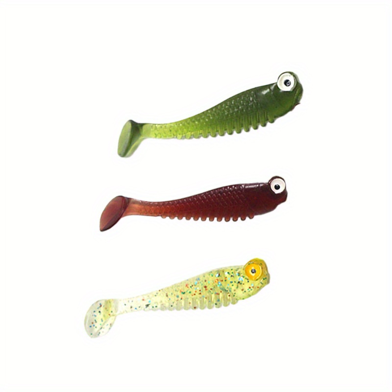 10pcs Luminous Bait, Loach Worm Soft Lures, Artificial Fishing Bait Jig Tackle  Fishing Lures 4.13in/0.12oz, Don't Miss These Great Deals