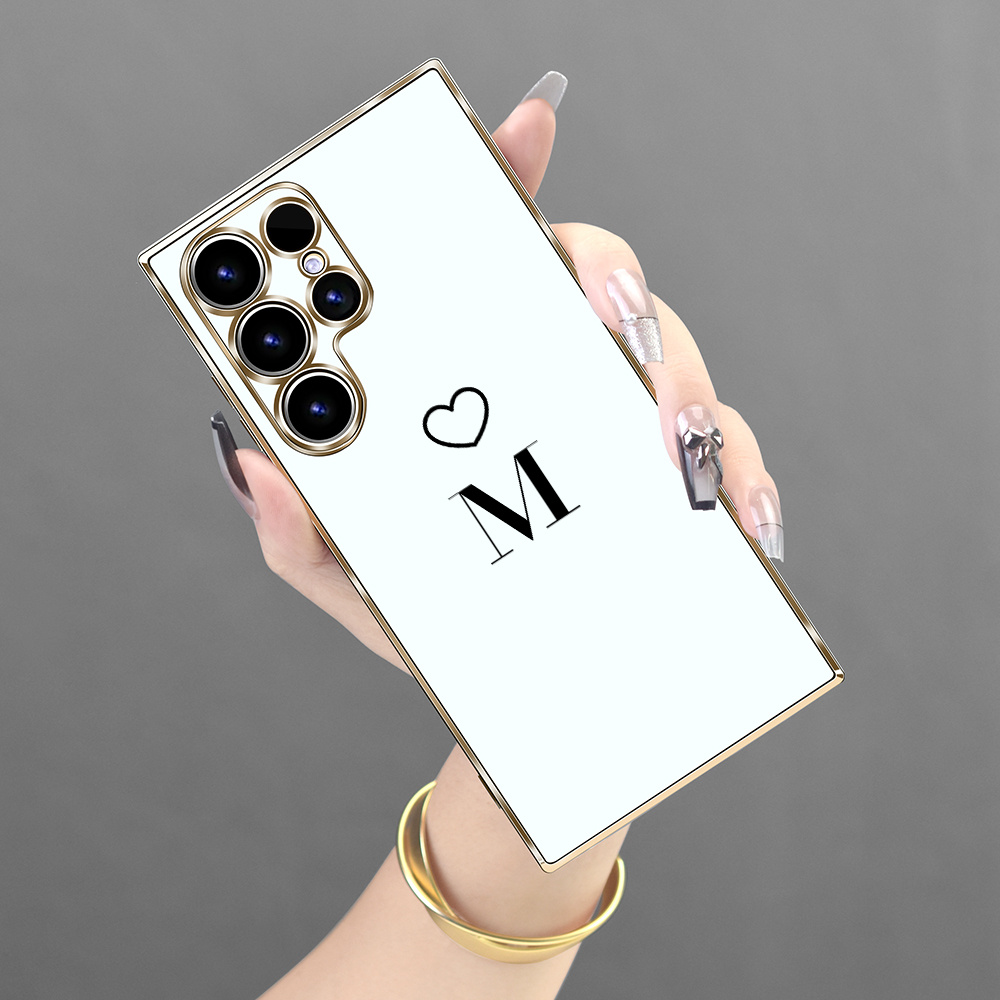 Heart shaped Letter M Pattern Design Luxury Electroplating - Temu New ...