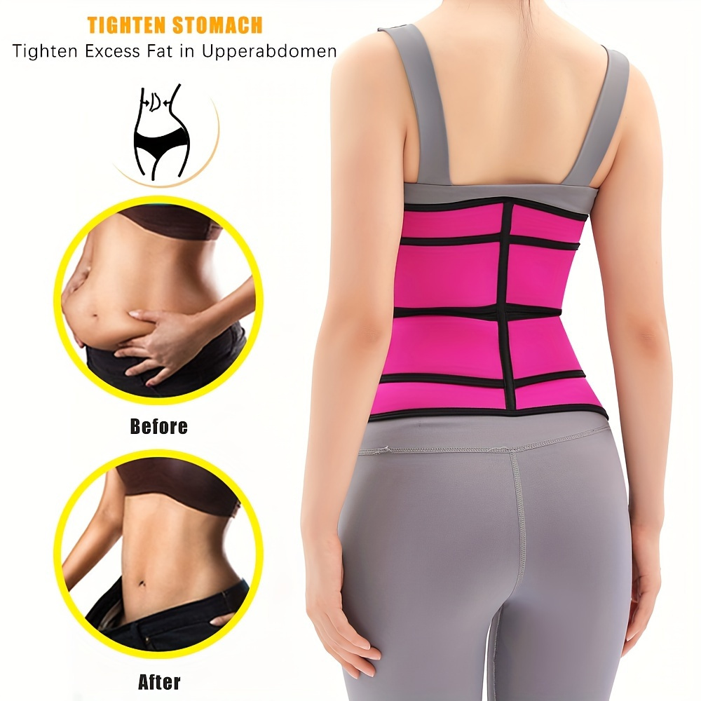 Waist Trainer For Women Lower Belly Fat, wrap Waist Trainer For Women  Adjustable & Non-Slip, Weight Loss Waist Trimmer, Black