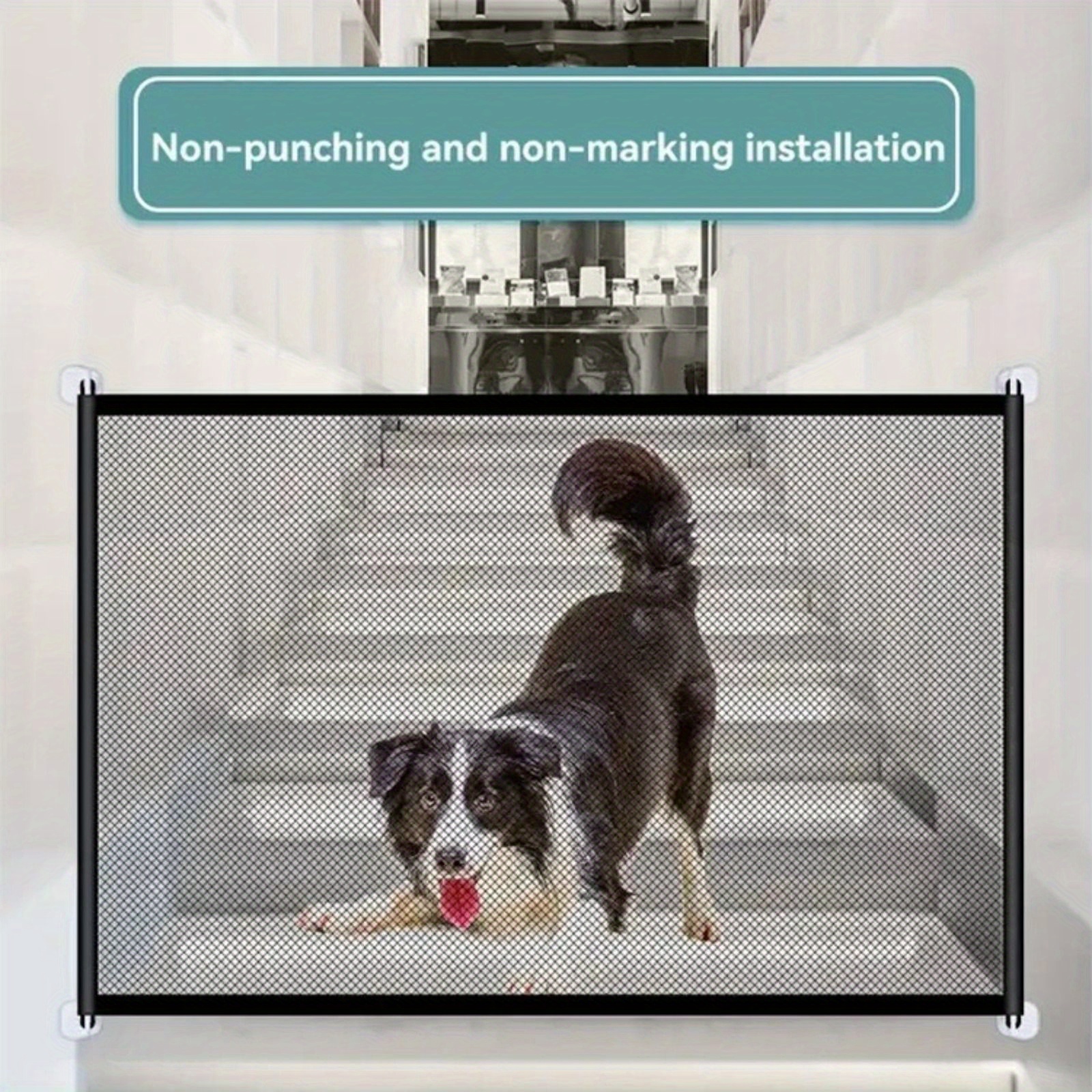 Haustier Hund Zaun Tragbare Falten Isolation Net Haushalt No-Punch
