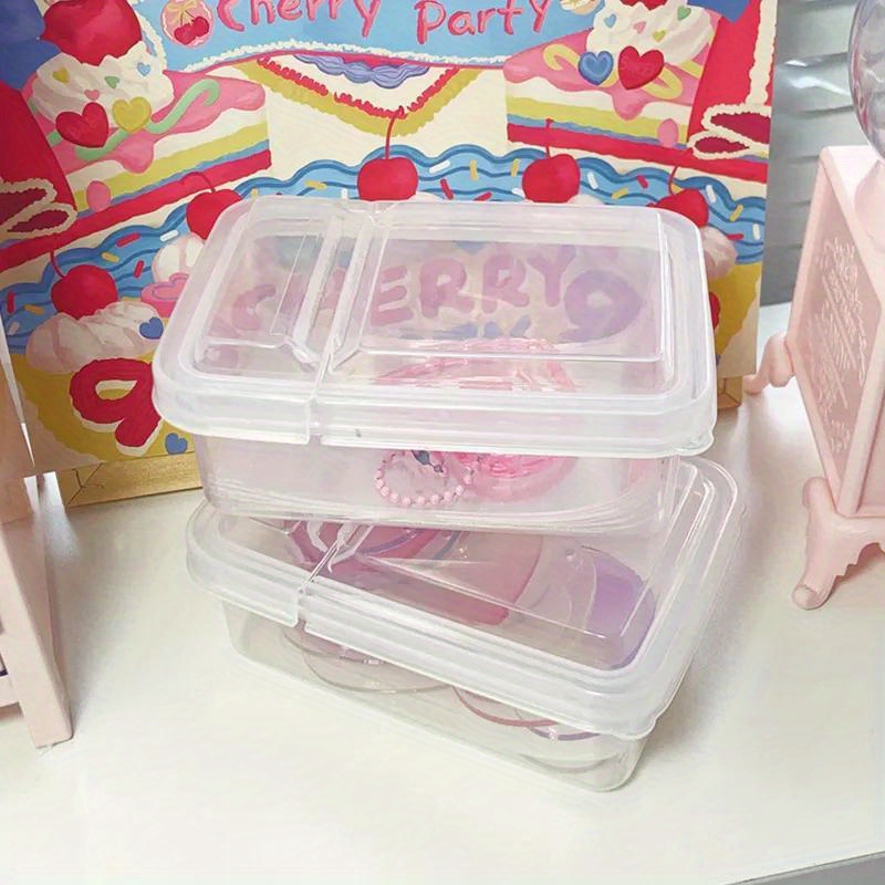 Transparent Storage Box For Stickers - Temu