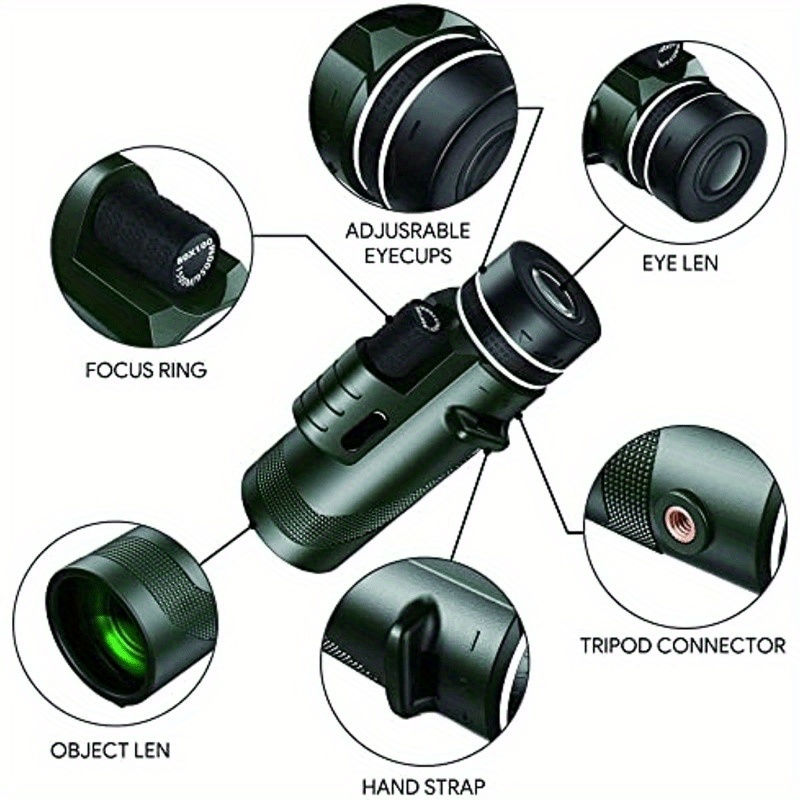 Waterproof 40x60 high definition best sale monocular telescope for phone