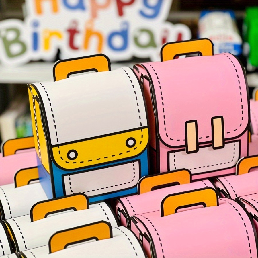 Backpack shaped Cartoon Cute Gift Box Blind Box - Temu