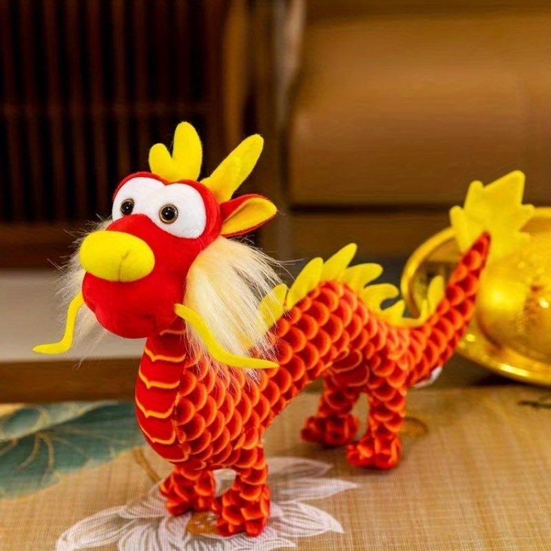  Acewen 2Pcs Dragon Mascot Plush Pendant Toy 2024 Year