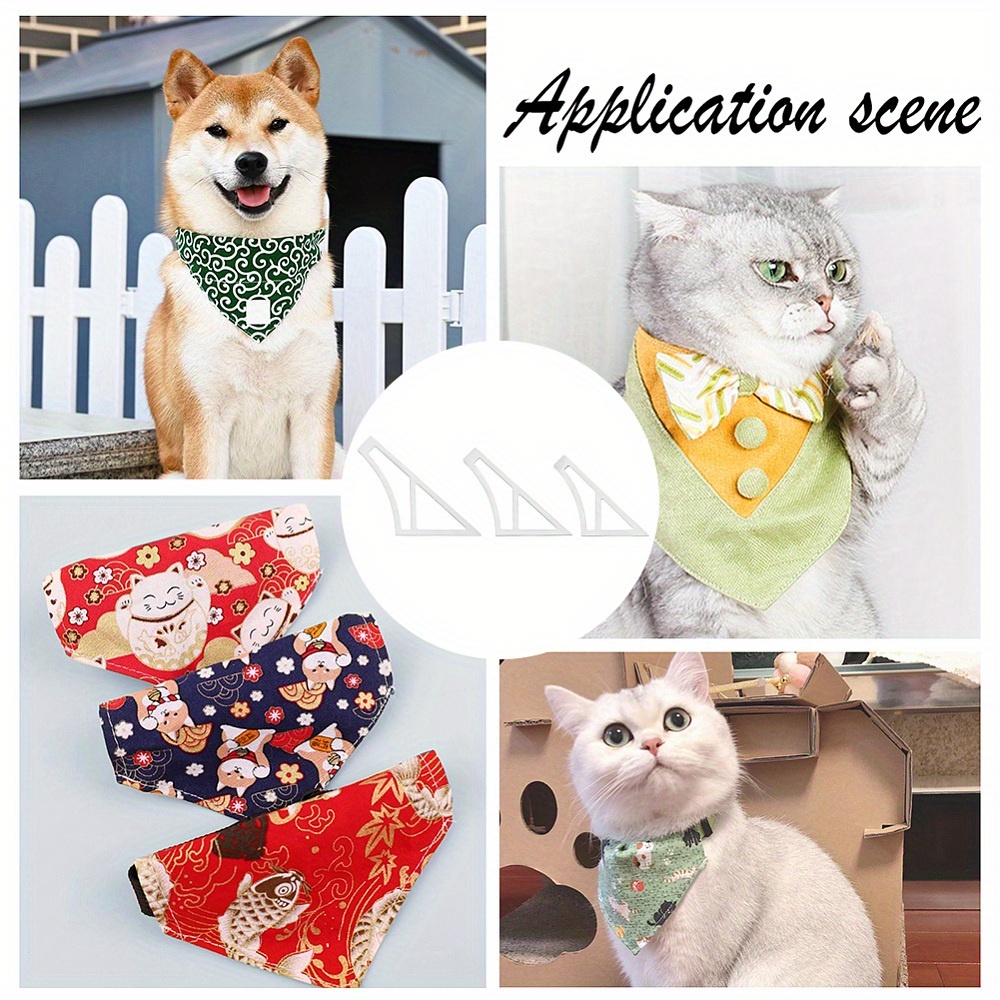 6pcs acrylic dog bandana quilting templates set clear multi Temu