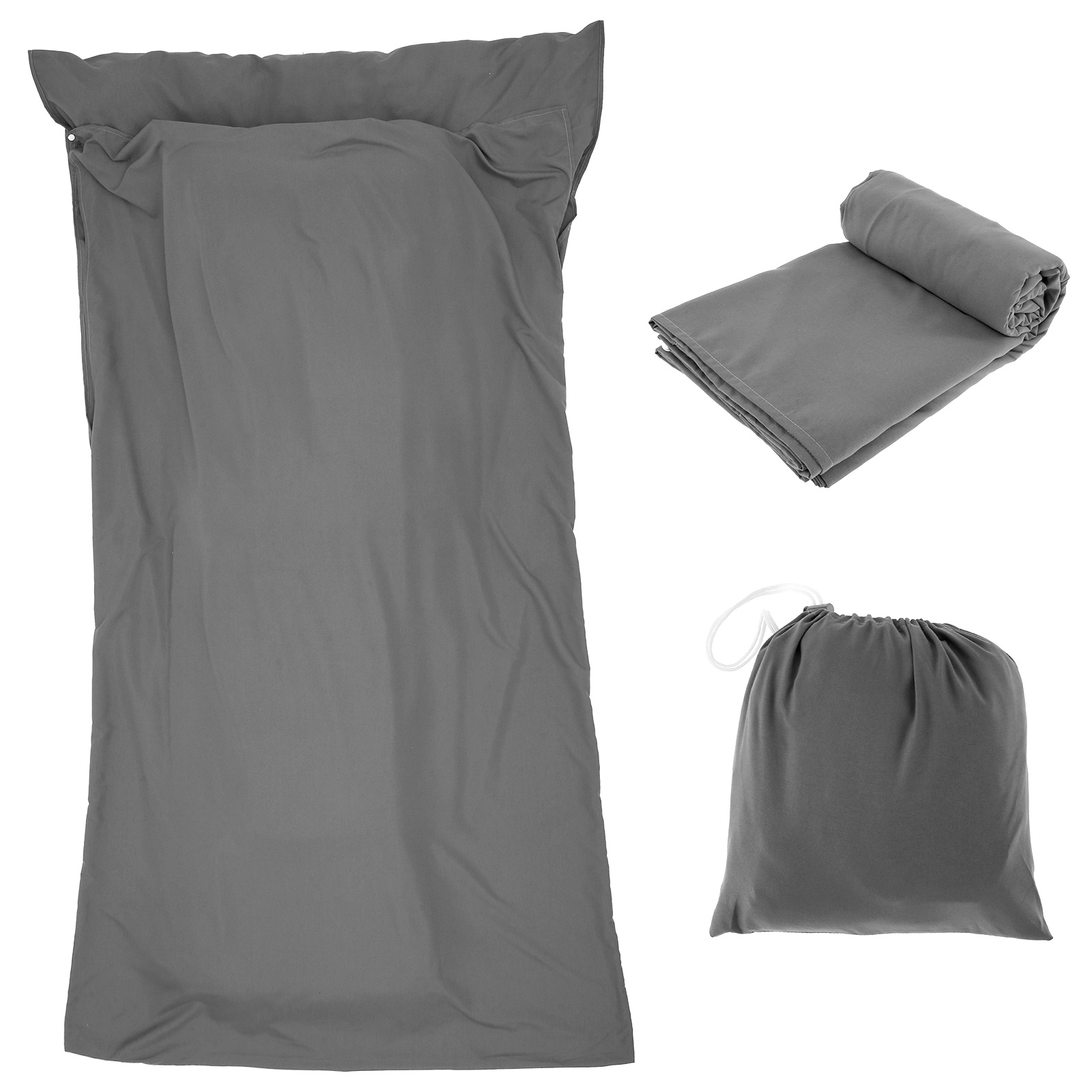 Doublure Sac Couchage Drap Camping Voyage Portable Poche