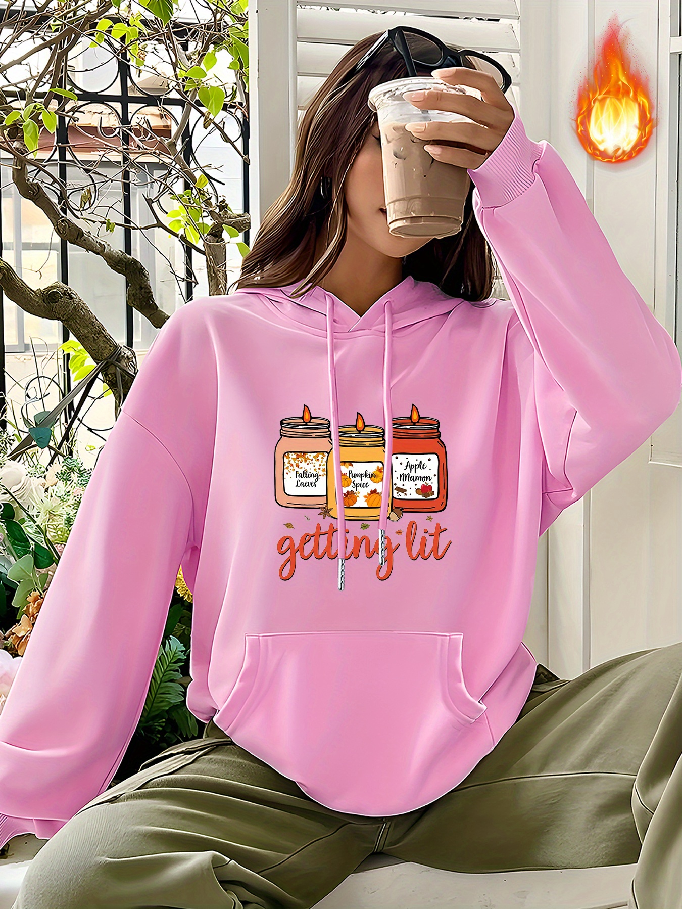 Sudadera con capucha para mujer, casual, con estampado de letras, con  cordón, para dormir