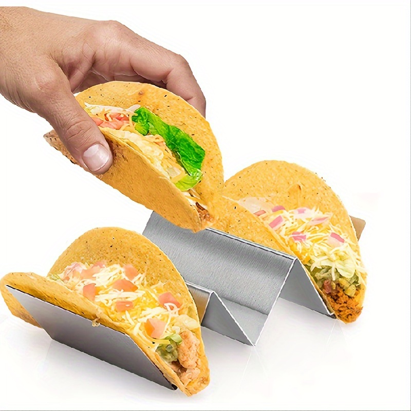 Supporto per Taco, 8 Pezzi Holder Taco, Supporto per Taco In Plastica,  Porta Tacos, fino a 4 Tacos Ciascuno, per Ristorante, Casa, Picnic, Festa