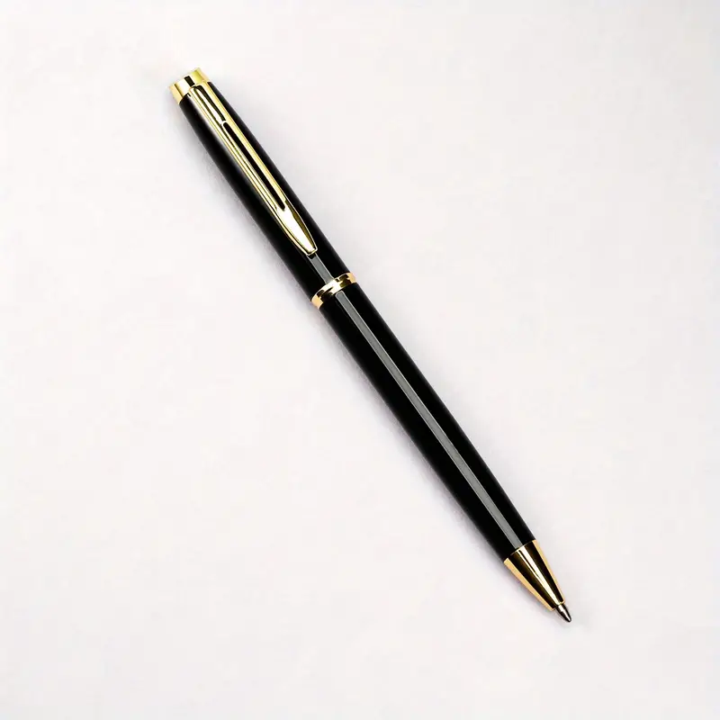 1pc Ballpoint Pens Black Pens Medium Ball Point 1 0mm Smooth Writing Grip  Metal Retractable Executive Business Office Fancy Nice Gift Pen For Men  Women | High-quality & Affordable | Temu