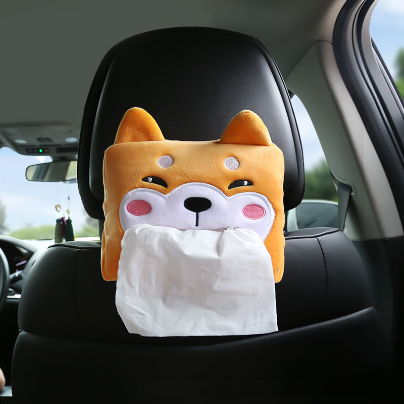 1pc Kreativer Plüsch Shiba Hund Design Auto Tissue Box Halter Für Auto  Visier Und Rücksitz, aktuelle Trends, günstig kaufen