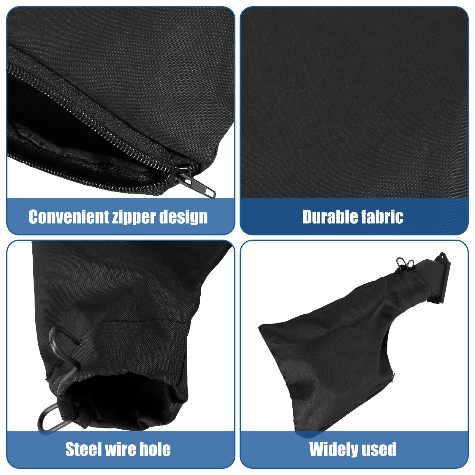 2pcs Dust Collection Bag For 225 Model Mitre Saws Black Dust Bag