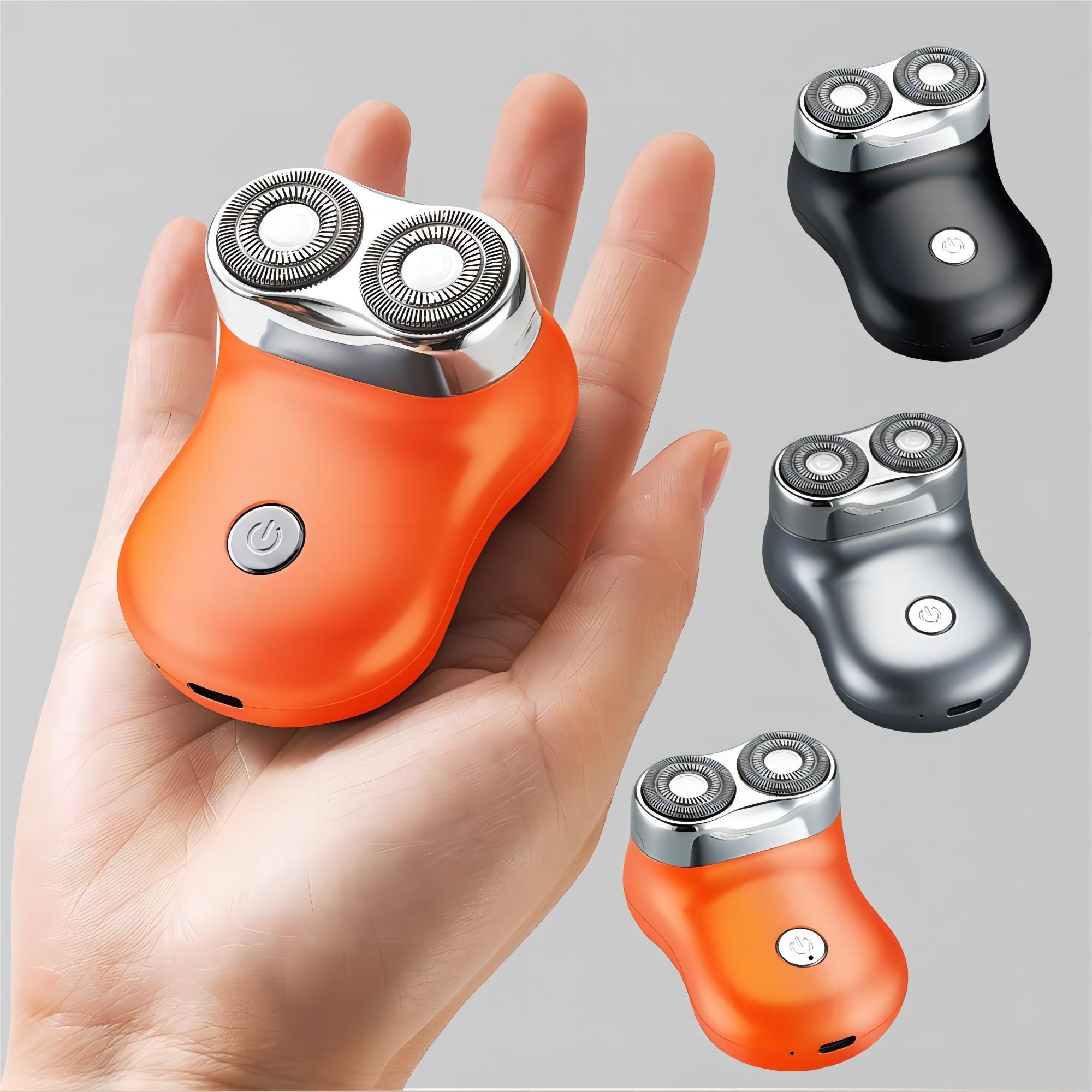 Mini afeitadora eléctrica de viaje para hombres, afeitadora electrónica  lavable de tamaño de bolsillo, para hombre, recargable, portátil,  inalámbrica