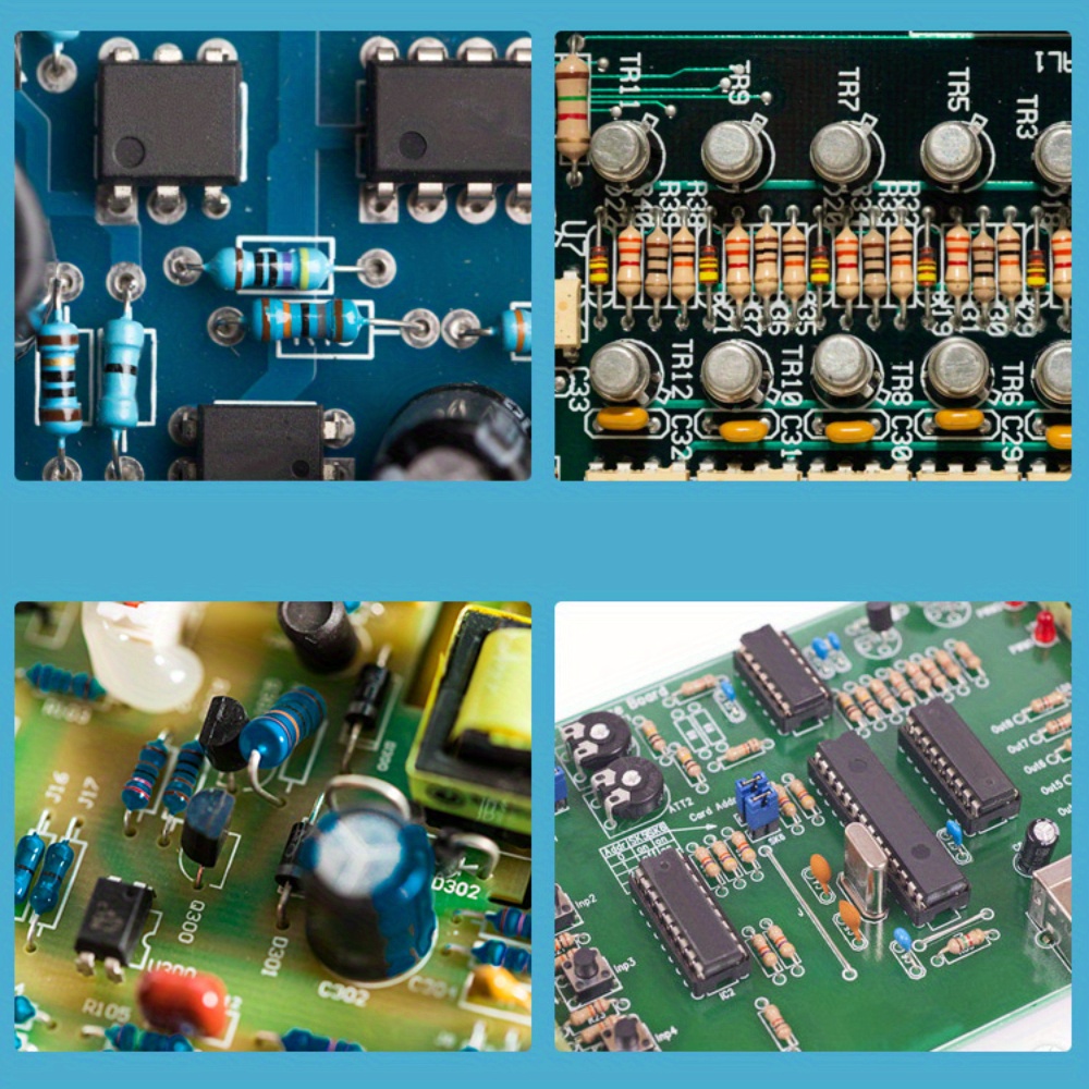 300pcs 1W Carbon Film Resistor Set, 1K~820K Ohm, 0.1R~750R, 30Values*10pcs,  Resistor Range Assortment Kit 5% Color Ring Resistance
