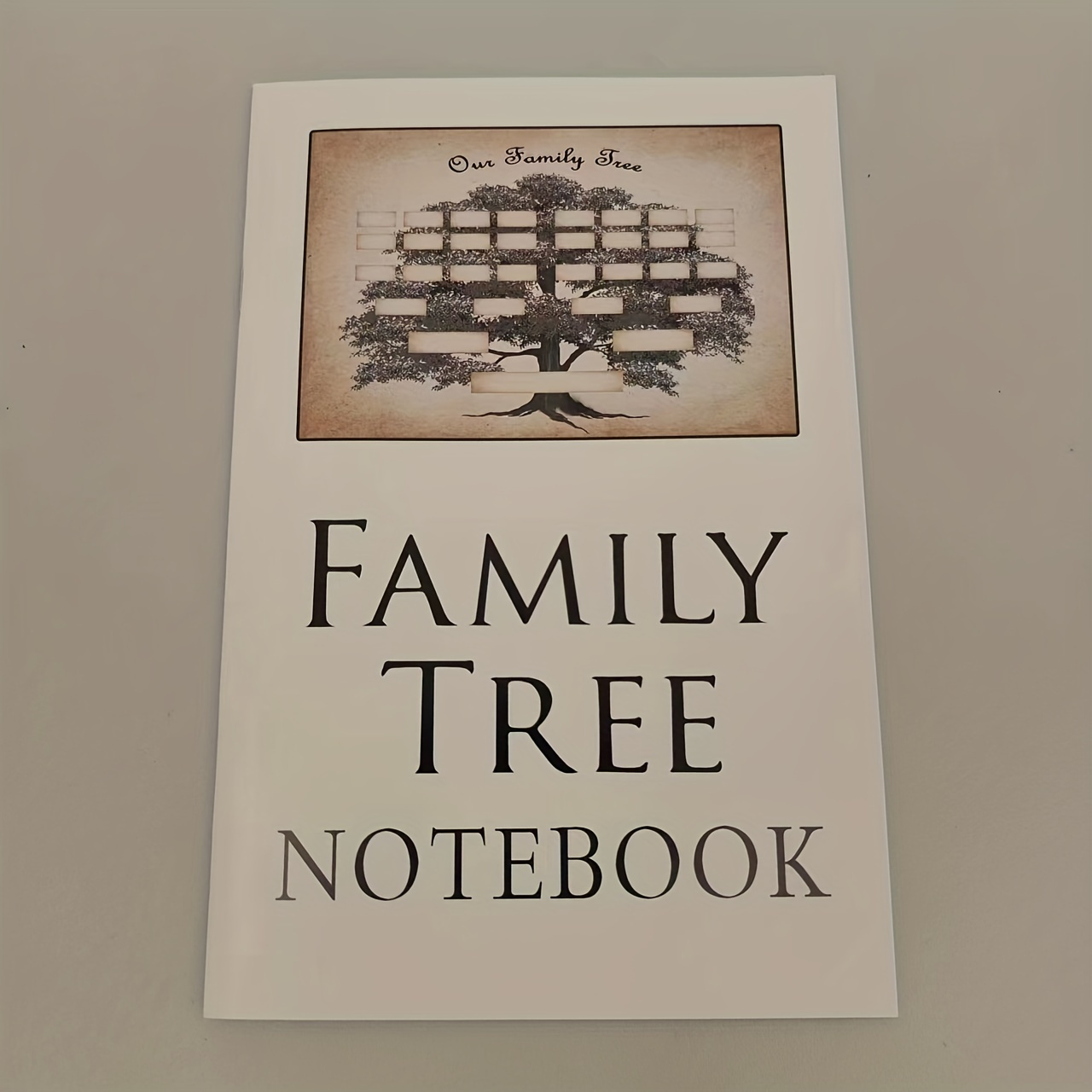 

1pc, Family Tree Notbook, Record Your Family's History, Fill In Your Ancestors Memories In This Family Tree Notebook, A Notebook Template Booklet For Genealogy Information To Convey The Life Journey