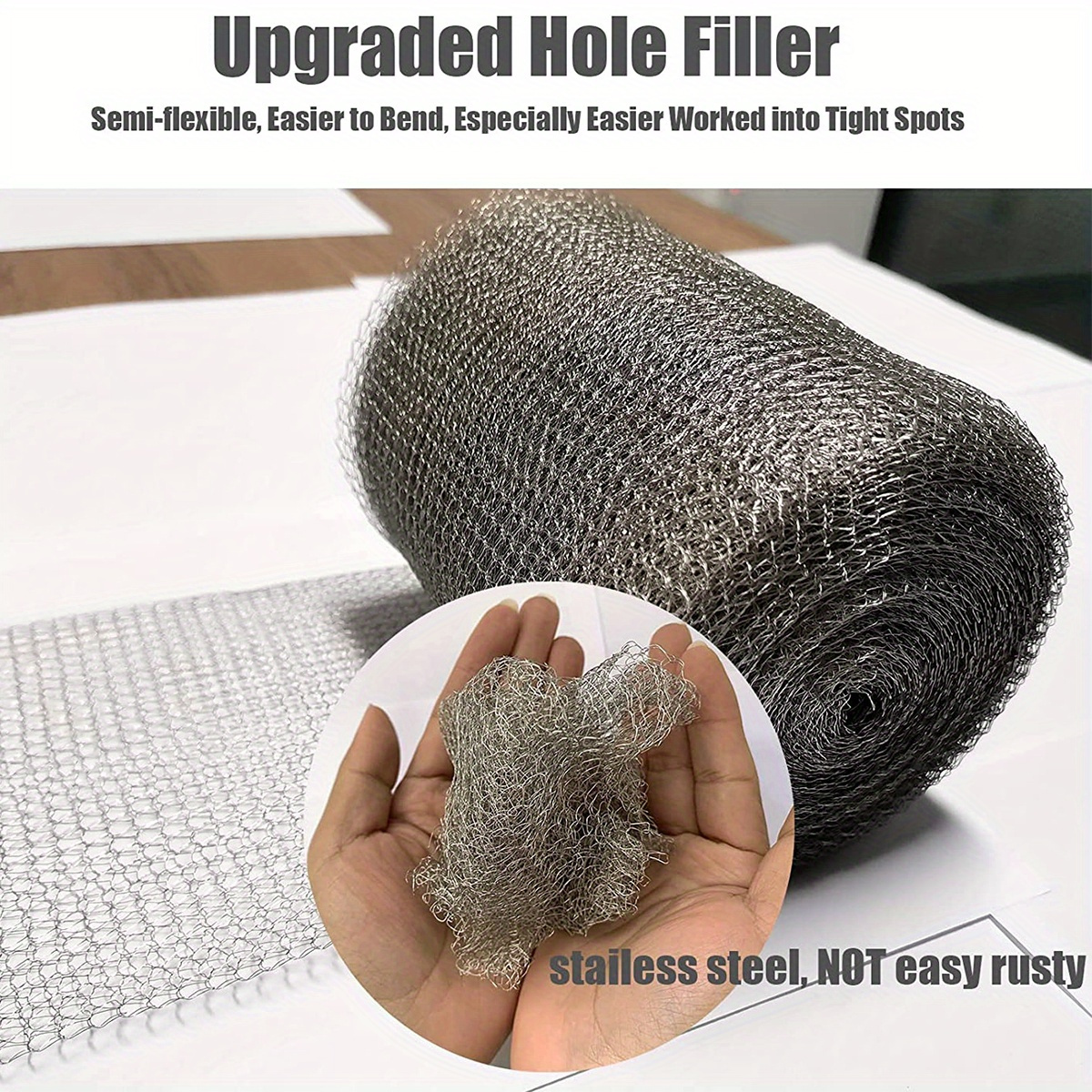 Stainless Steel Mesh Barrier Flexible Wire Mesh Roll - Temu