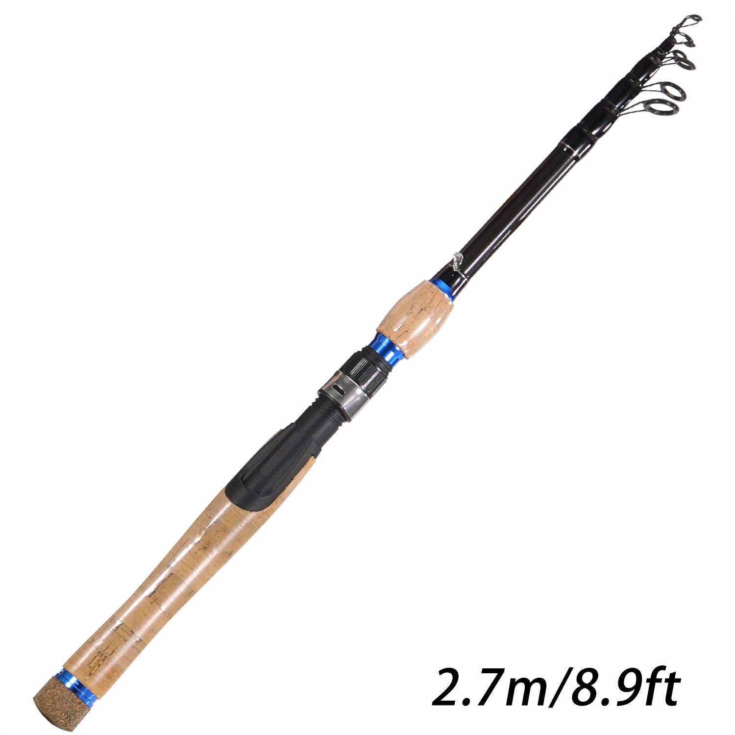 Sougayilang Portable Telescopic Fishing Rod Cork Handle - Temu