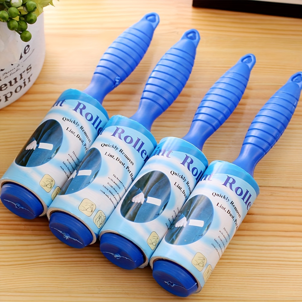 1 pc,Long Handle Retractable Lint Applicator Lint Brush Roller Brush  Replacement Paper Lint Paper Mop Dust Removal Drum Lint Applicator Long  Handle