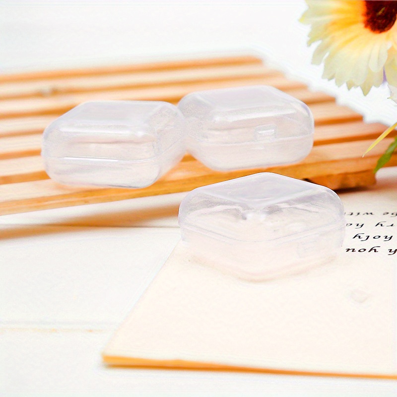 Transparent Plastic Small Box Jewelry Box Earplug Box - Temu