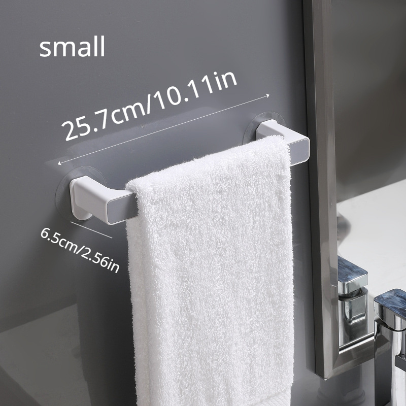 Small Size Towel Rack Bathroom Punch free Suction Cup Towel Temu