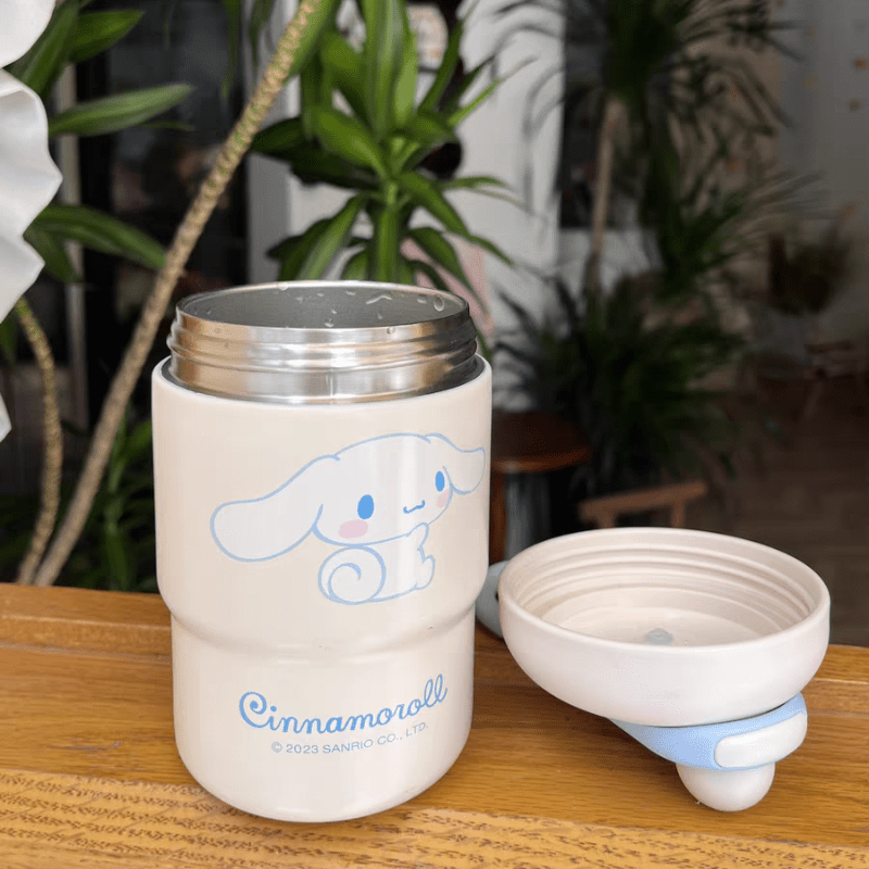 Hello Kitty Cinnamoroll Insulated Coffee Mug With Handle And Lid, Cute  Kuromi Melody Stainless Steel Water Cup, Double Wall Vacuum Travel Mug For  Office, Outdoor Sports - Temu