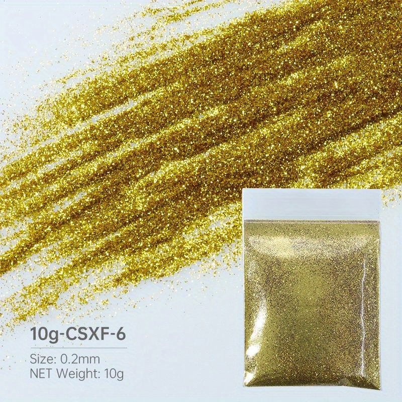 Yellow Glitter Epoxy Color Powder by Pigmently