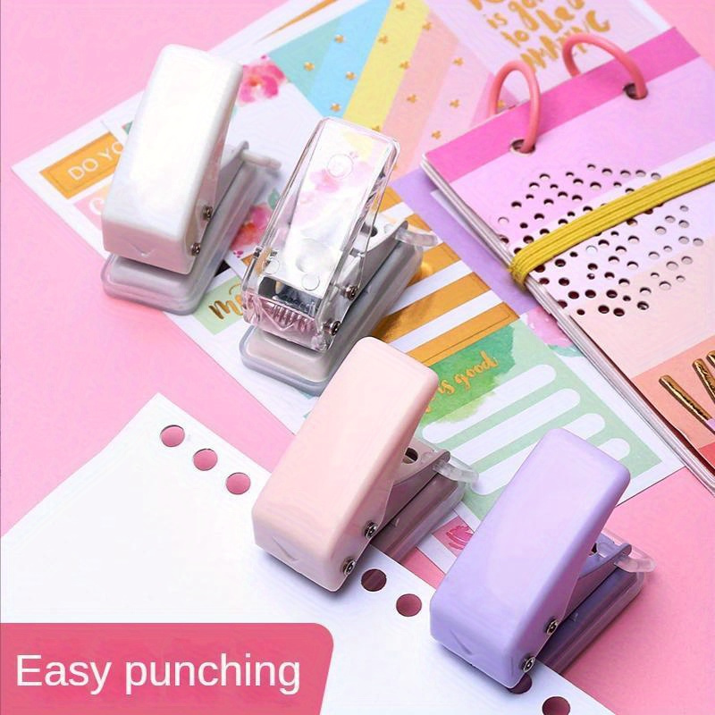 Mini Hole Punch Cute Single Hole Punch Machine Simple - Temu