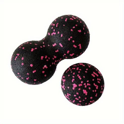 2pcs peanut massage ball set heavy duty epp foam deep tissue balls suitable for reflexology trigger point workout professional use