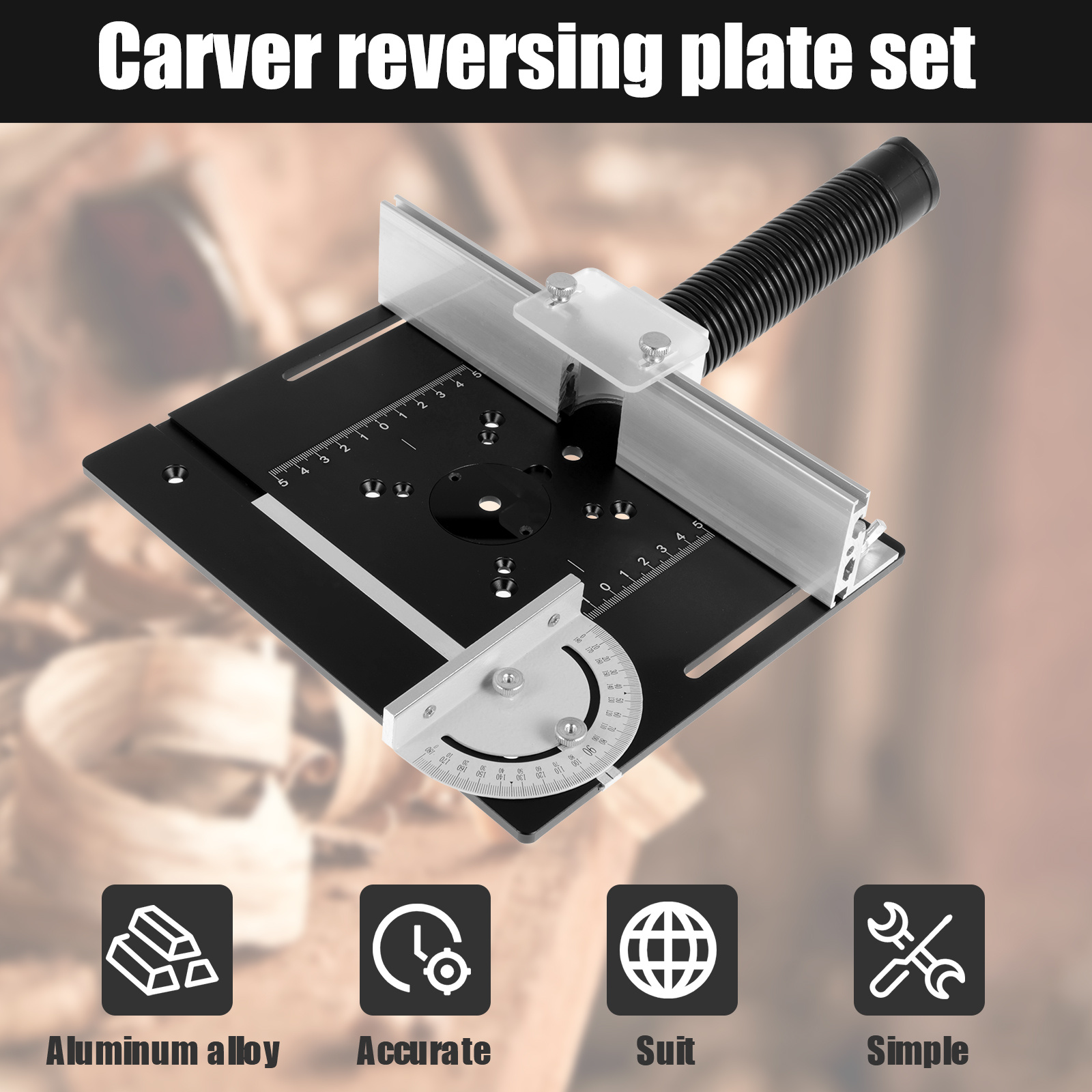 Piastra di inserimento per tavolo del Router in alluminio fresatrice per  legno elettrica Flip Board con