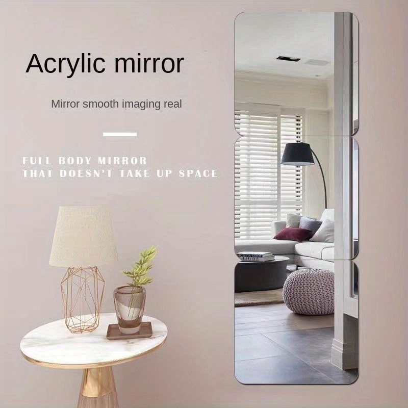 Mini Size Square Mirror Adhesive Small Square Mirror Craft - Temu
