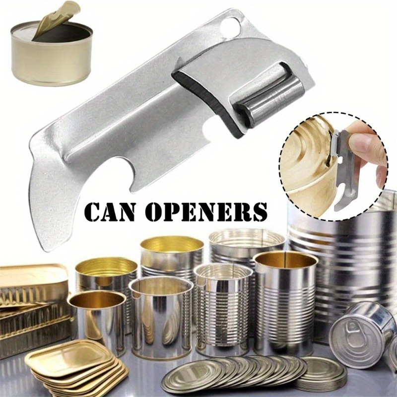 Multifunctional Stainless Steel Manual Can Opener For Outdoor Camping And  Picnic For Easy Opening Of Cans, Bottles And Jars - Temu