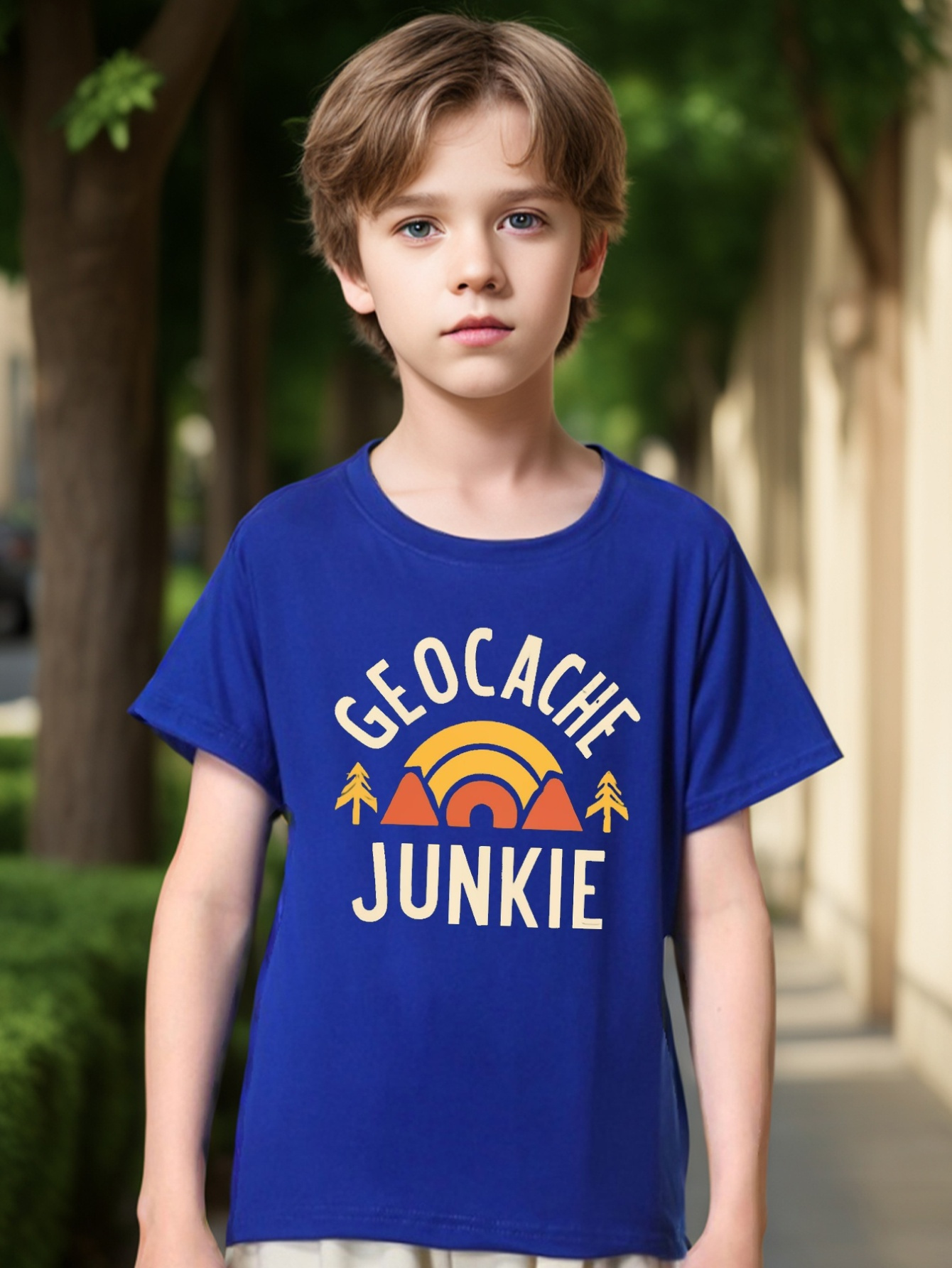 Trendy Skateboard Print T Shirt Tees Kids Boys Casual Short - Temu