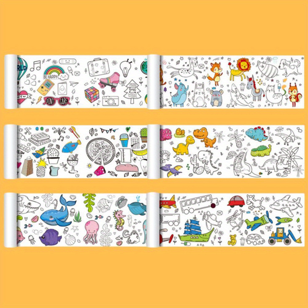 30*90CM Coloring Paper Roll for Kids Children's Drawing Roll