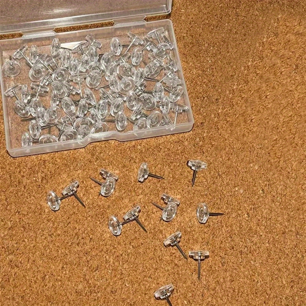 Push Pins Willrain Clear Thumb Tacks Suitable Clear Thumb - Temu