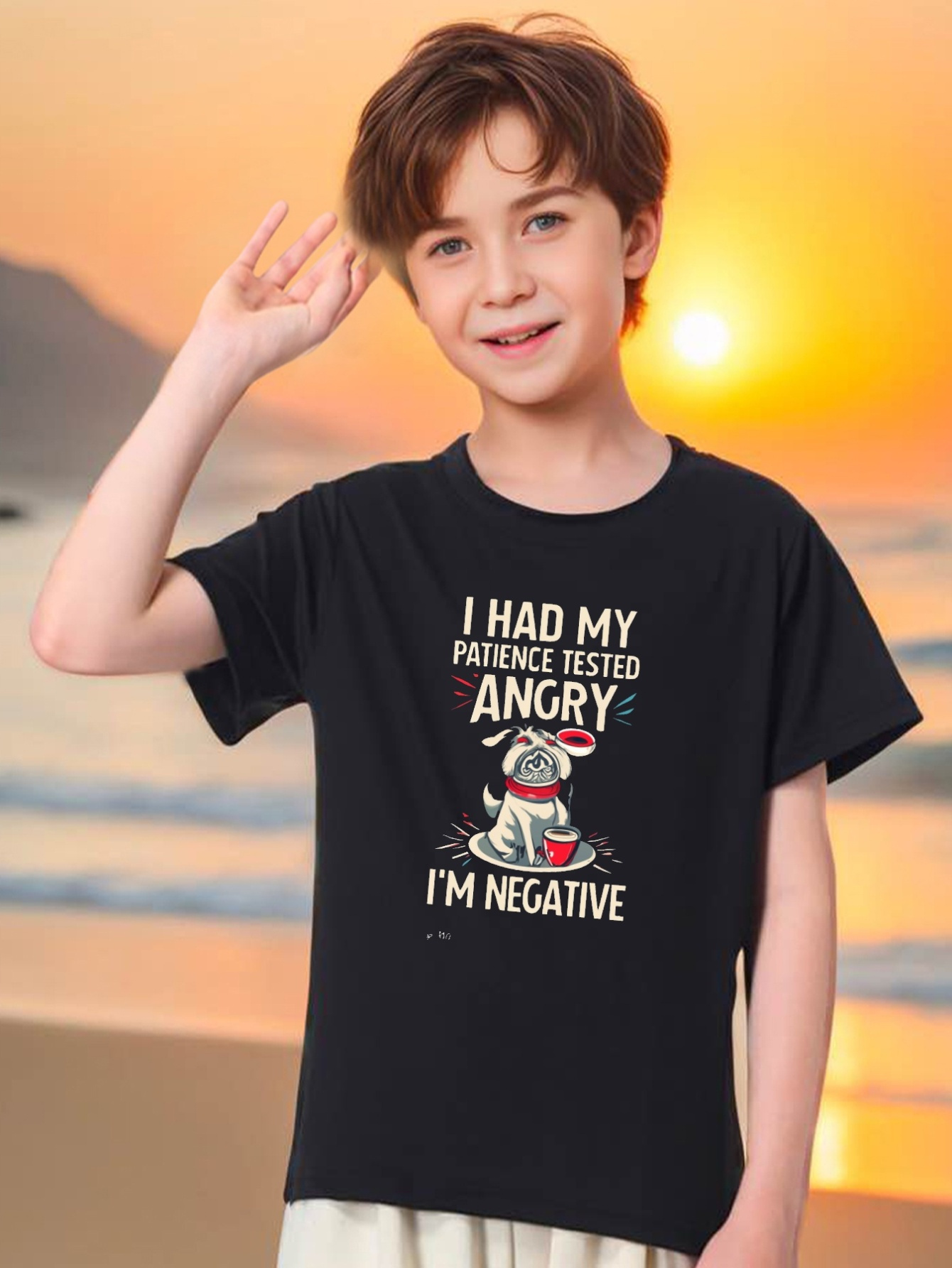 I Had My Patience Tested I'm Negative' Men's T-Shirt