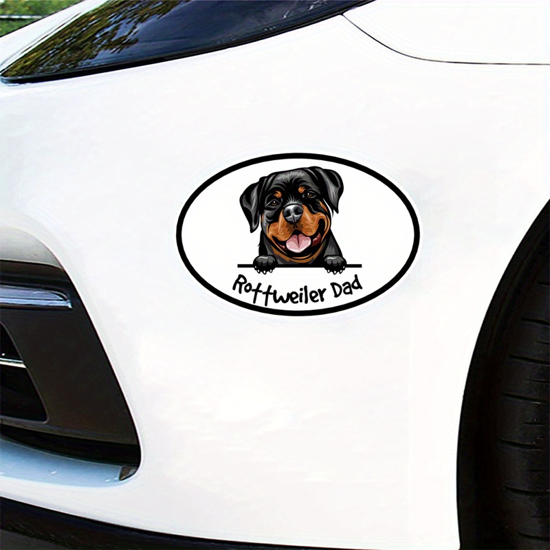 

Oval Rottweiler Dad - Dog Breed Magnetic Car Decal