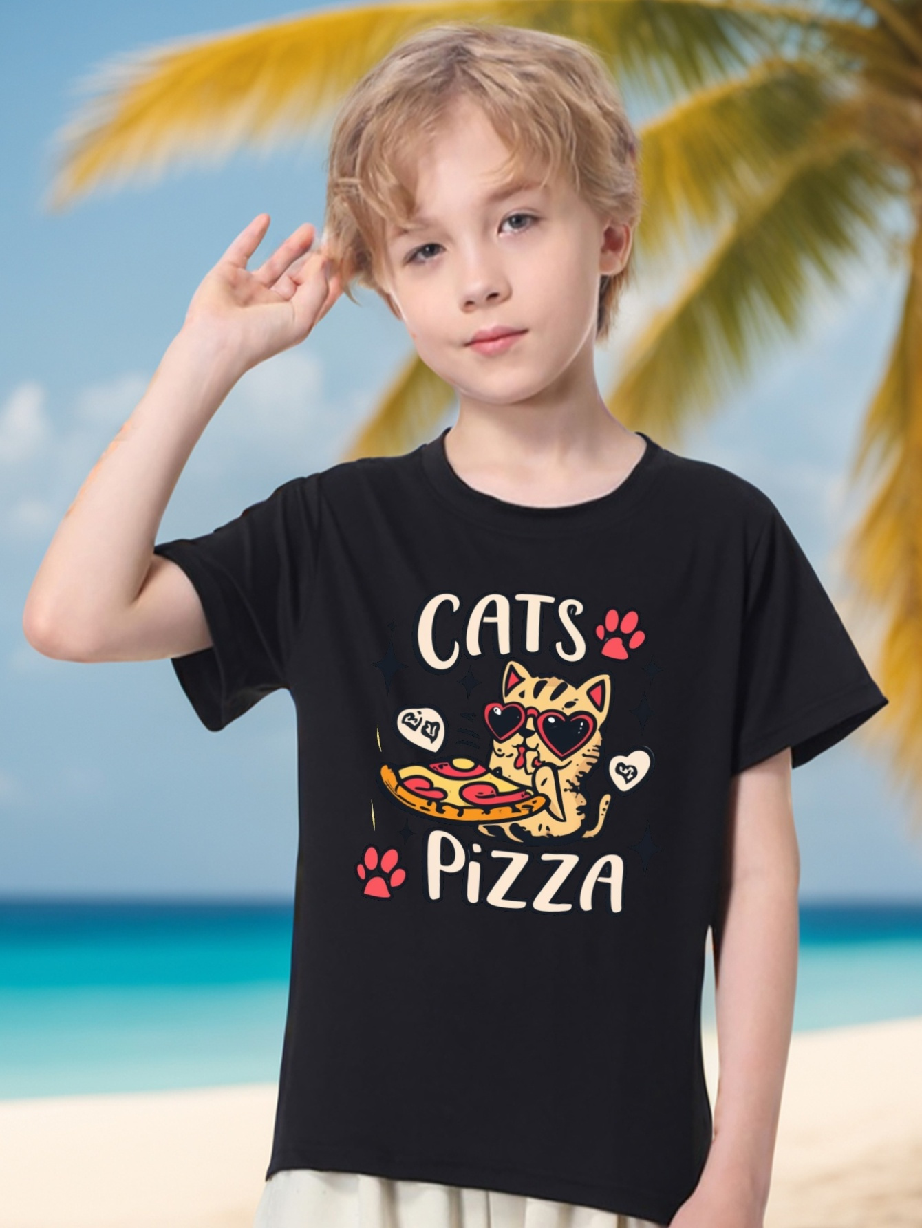 cat shirt boys