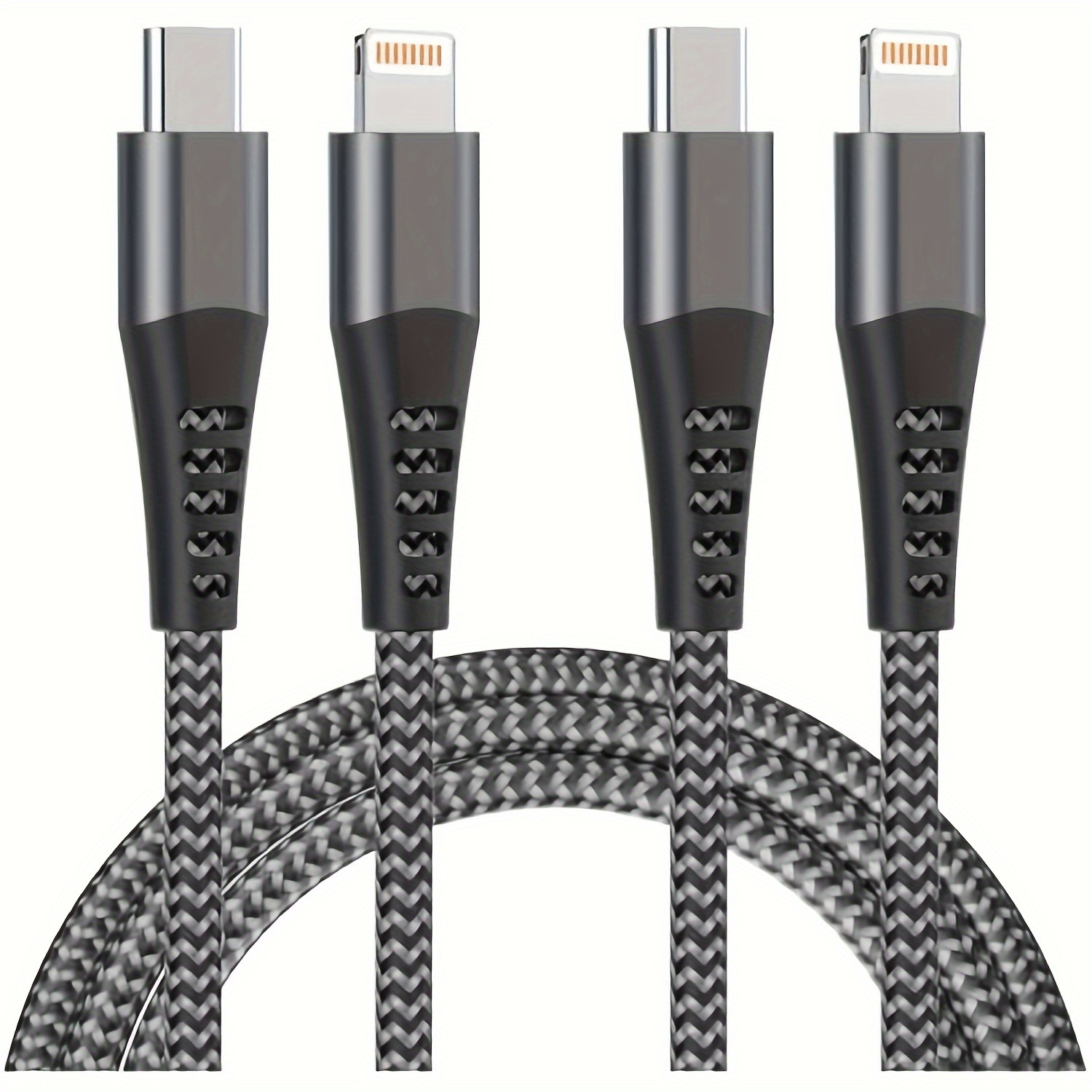 Cable Cargador iPhone 1M 2Pack[MFi Certificado], Cable iPhone