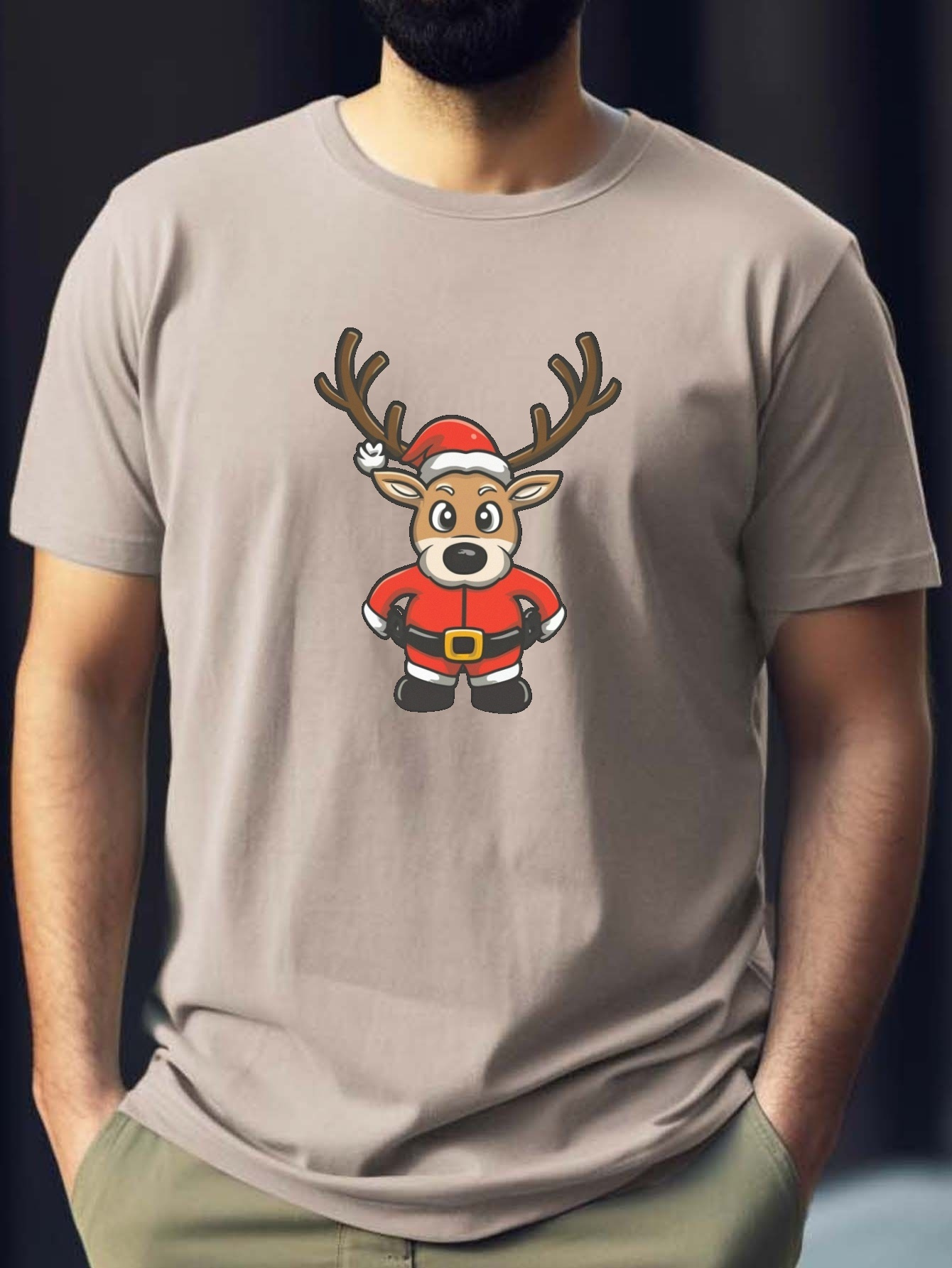 mens reindeer t shirt