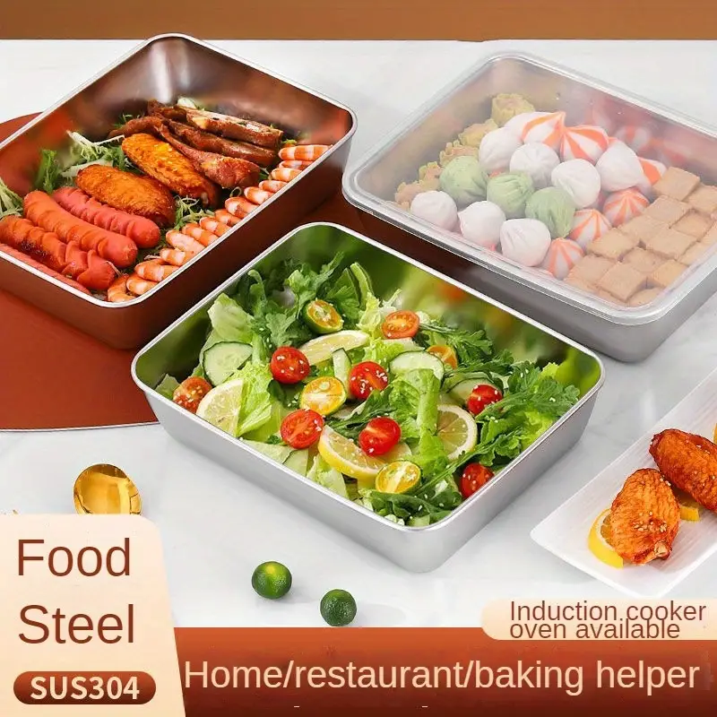 Storage Containers Stainless Steel Fresh keeping Boxes With - Temu